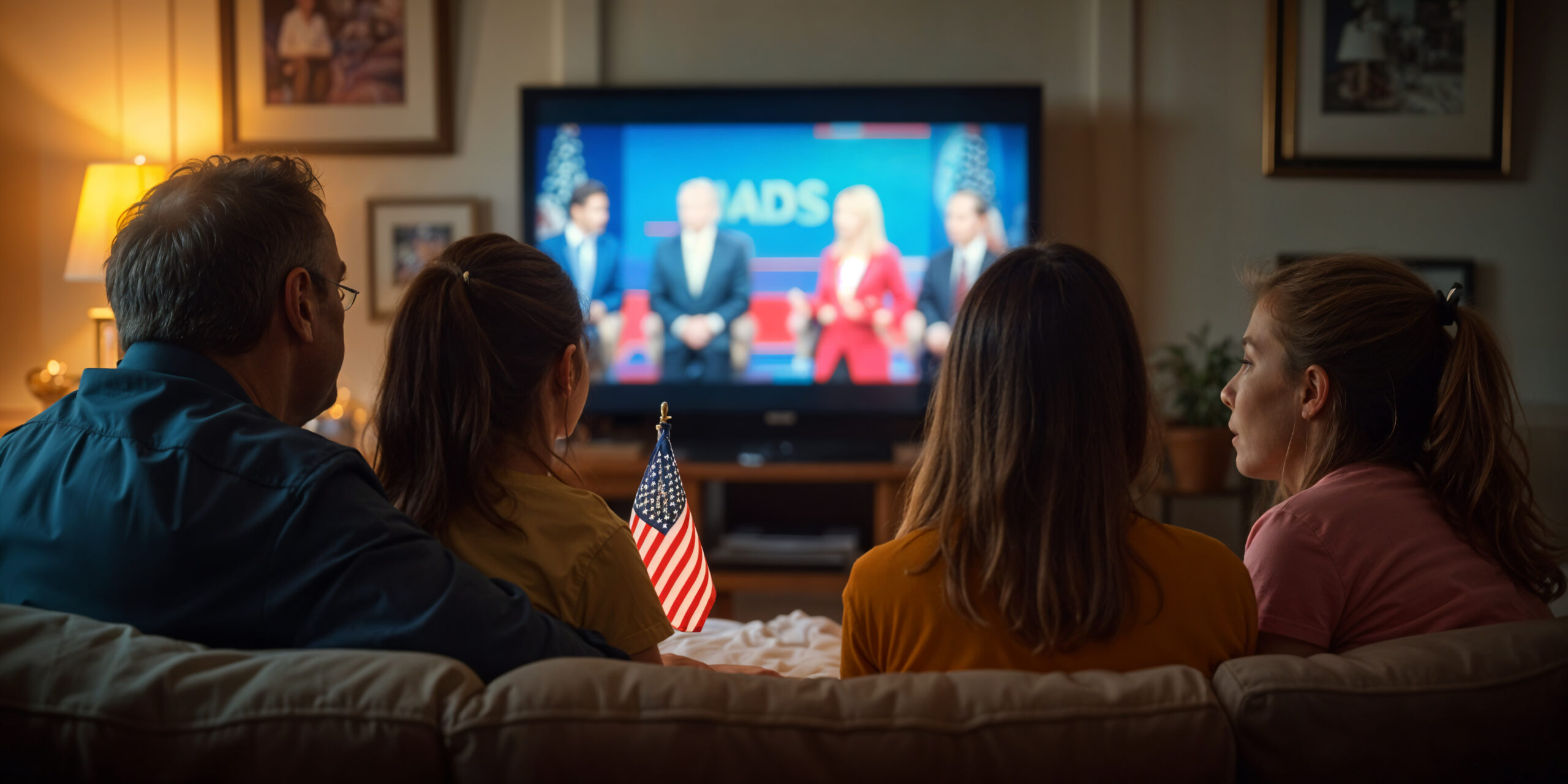 Family watching IPTV together on a compatible device – devices for IPTV 2025